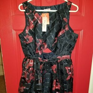 Flared short skater dress